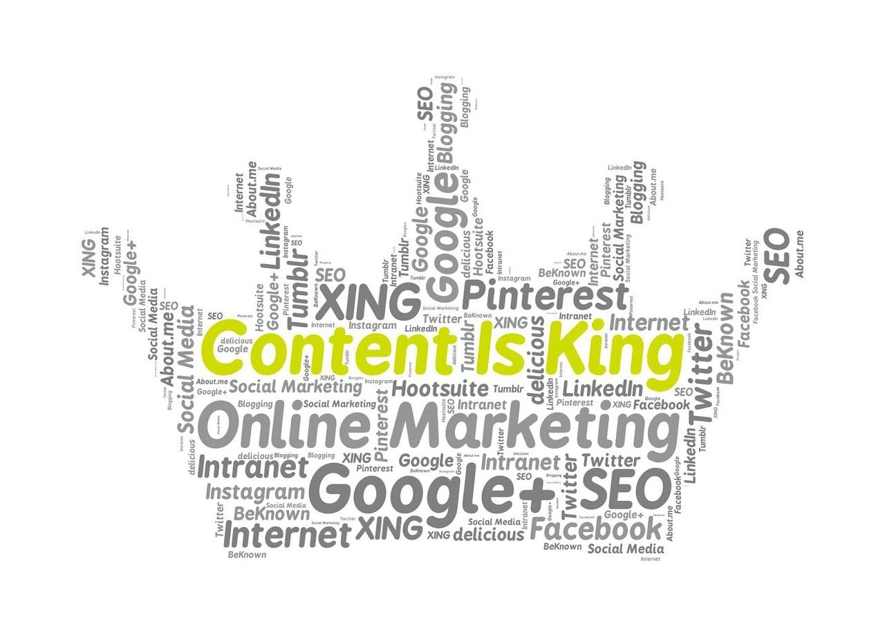 content creation, online marketing, google content